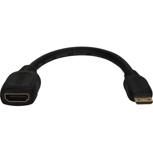 QVS High Speed HDMI Female to Mini HDMI Male Digital A/V HD Camera Conversion Cable