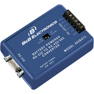 B+B SmartWorx Battery Powered RS-232 to RS-422/485 Converter