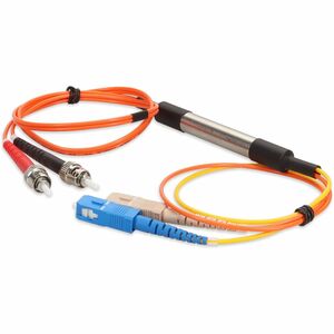 AddOn 1m SC (Male) to ST (Male) Orange OM2 & OS1 Duplex Fiber Mode Conditioning Cable