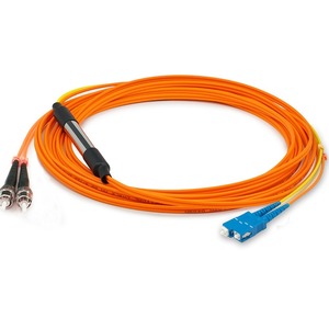 AddOn 1m SC (Male) to ST (Male) Orange OM1 & OS1 Duplex Fiber Mode Conditioning Cable