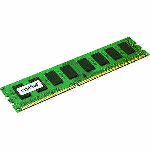 Crucial 4GB, 240-pin DIMM, DDR3 PC3-12800 Memory Module