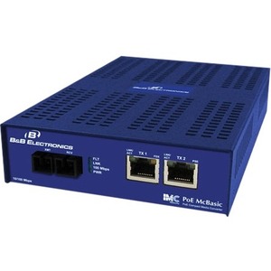 B+B SmartWorx 10/100 mbps PoE Media Converter