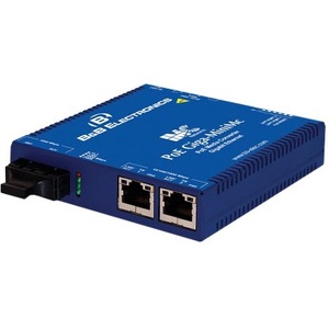 B+B SmartWorx PoE Switching Media Converter 10/100/1000 Mbps