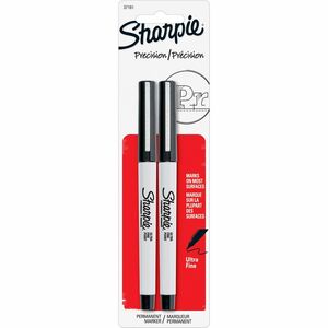 SHARPIE 37161PP Permanent Markers, Ultra Fine Point, Black, 2 Count