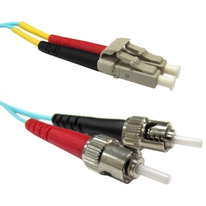 Weltron 10 Gb LC/ST Multi-mode 50/125M Aqua Fiber Patch Cables