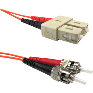 Weltron 1m ST/SC Multi-Mode 62.5/125M Orange Fiber Patch Cable