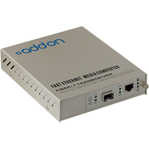 AddOn 10/100/1000Base-TX(RJ-45) to Open SFP Slot Standalone Media Converter Card Kit