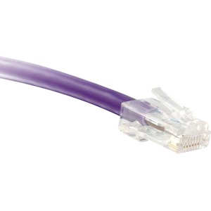 ENET Cat6 Purple 7 Foot Non-Booted (No Boot) (UTP) High-Quality Network Patch Cable RJ45 to RJ45 - 7Ft