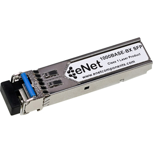 ENET Adva Compatible 0061004010 TAA Compliant Functionally Identical 1000BASE-BX-U SFP Bi-Di Tx1310nm/Rx1490nm Simplex LC Connector