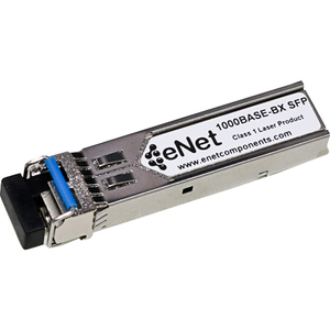 ENET H3C Compatible 0231A11U TAA Compliant Functionally Identical 1000BASE-BX-U SFP BiDi Tx1310nm/Rx1490nm 20km DOM Simplex LC Single-mode