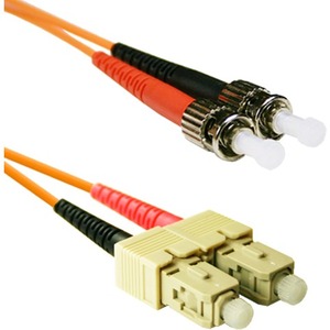 ENET 2M SC/ST Duplex Multimode 62.5/125 OM1 or Better Orange Fiber Patch Cable 2 meter SC-ST Individually Tested