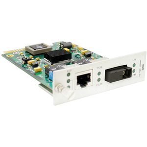 AddOn 10/100Base-TX(RJ-45) to 100Base-BXD(SC) SMF 1310nmTX/1550nmRX 20km Media Converter Card for our rack or Standalone Systems