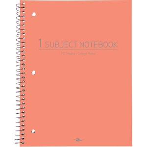 Roaring Spring Poly Cover Notebbook Asst 10.5x8 70 Sht Bulk 1 Subject/College Ruled