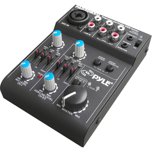 Pyle 5 Channel Professional Compact Audio Mixer With USB Interface