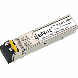 ENET Harmonic Compatible GSF9142-55 TAA Compliant Functionally Identical 1000BASE-CWDM SFP 1550nm 80km Duplex LC Connector