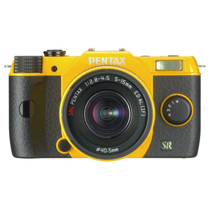 Pentax Q7 12.4 Megapixel Mirrorless Camera with Lens - 0.20" - 0.59" - Yellow