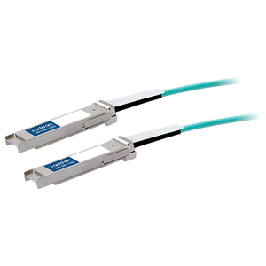 AddOn Dell Force10 CBL-QSFP-40GE-10M Compatible TAA Compliant 40GBase-AOC QSFP+ to QSFP+ Direct Attach Cable (850nm, MMF, 10m)