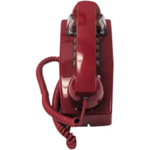 Cortelco Value-Line ITT-2554-MD-RD Standard Phone - Red