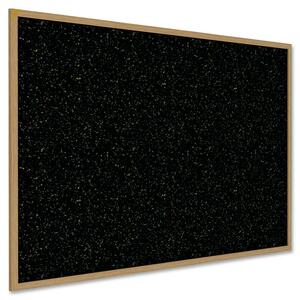 24.0X36.0 Wood Frm Oak Finish, Recycled Rubber Tkbd Confetti