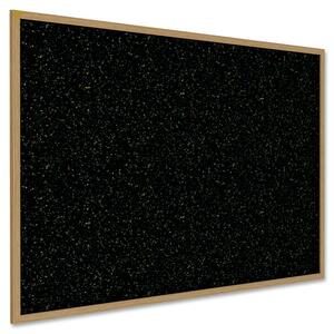 48.5X72.5 Wood Frm Oak Finish, Recycled Rubber Tkbd Confetti