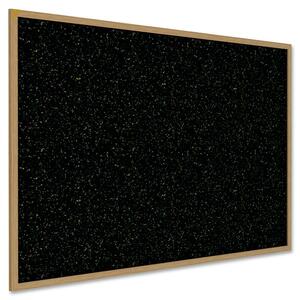 36.5X48.5 Wood Frm Oak Finish, Recycled Rubber Tkbd Confetti