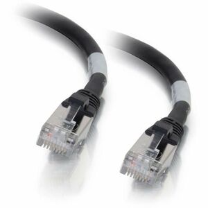 C2G 7ft Cat6a Snagless Shielded (STP) Ethernet Cable - Cat6a Network Patch Cable - Black