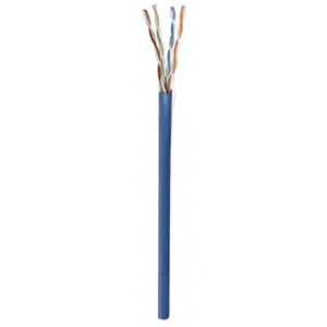 Intellinet Network Solutions Cat5e Network Bulk Cable, UTP, CM Rated, Solid, 1,000 ft (305 m), 24 AWG, Blue