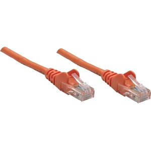 Intellinet Network Solutions Cat5e UTP Network Patch Cable, 25 ft (7.5 m), Orange