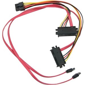 Supermicro 2 SAS to 2 SATA And 1 8-Pin Power Connector,40/50/15cm,30/20AWG