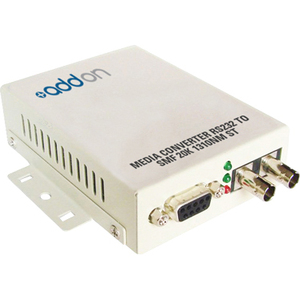 AddOn Serial RS232 to Fiber MMF 1310nm 2km ST Serial Media Converter