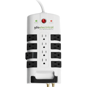 360 Electrical 12-Outlet Swivel Surge Protector