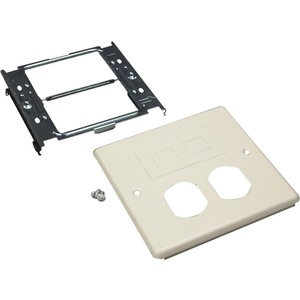 Wiremold 4047 Two ­gang Cover Duplex and Modular Furniture Fitting
