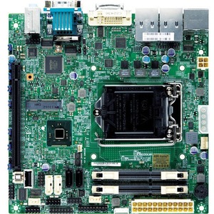 Supermicro X10SLV-Q Desktop Motherboard - Intel Q87 Express Chipset - Socket H3 LGA-1150 - Mini ITX