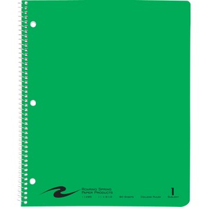 Roaring Spring Fashion Color Wirebound Notebook Asst 8.5x11 80 Sht Bulk CM/1 Subject