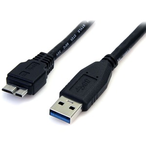 StarTech.com 0.5m (1.5ft) Black SuperSpeed USB 3.0 (5Gbps) Cable A