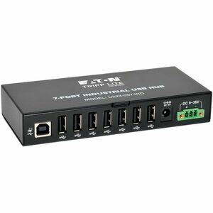 Tripp Lite 7-Port Rugged Industrial USB 2.0 Hi-Speed Hub w 15KV ESD Immunity Metal Mountable