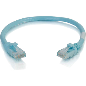 C2G 6in Cat6a Snagless Unshielded (UTP) Network Patch Ethernet Cable-Aqua