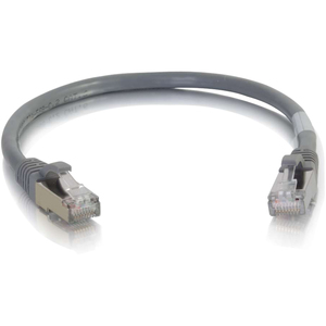 C2G 6in Cat6 Snagless Shielded (STP) Network Patch Cable - Gray