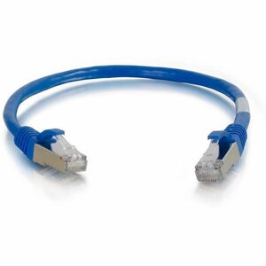 C2G 6in Cat6 Snagless Shielded (STP) Network Patch Cable - Blue