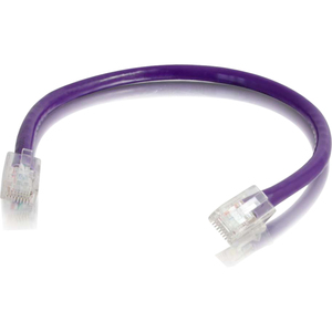 C2G 6in Cat5e Non-Booted Unshielded (UTP) Network Patch Cable - Purple