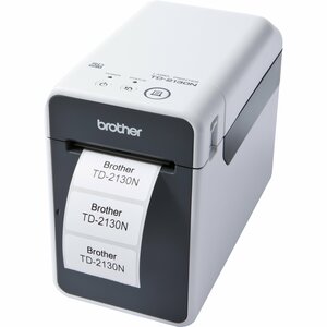 Brother TD-2130NW Desktop Direct Thermal Printer - Monochrome - Receipt Print - Fast Ethernet - USB - Serial - Wireless LAN