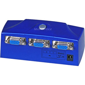 Monoprice Linxcel 2-Port SVGA VGA Electronic Monitor Switch