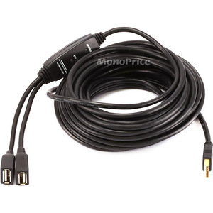 Monoprice 32ft 2 Port USB 2.0 A Male to A Female Active Extension / Repeater Cable