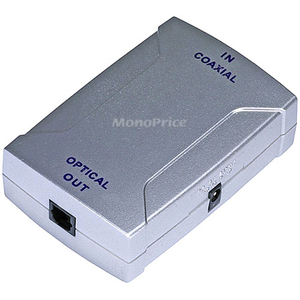 Monoprice Coaxial (RCA) to Optical Toslink Digital Audio Converter