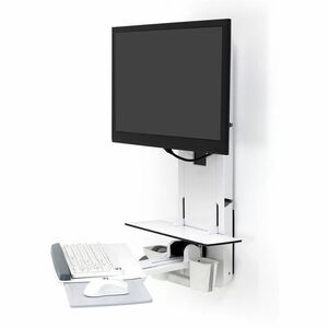 Ergotron StyleView Lift for Monitor, Keyboard, Mouse, Scanner - White