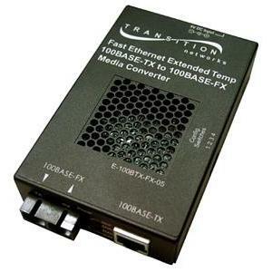 Transition Networks Fast Ethernet Extended Temperature Stand-Alone Media Converter