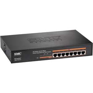 SMC Networks EZ Switch 10/100 8-Port Fast Ethernet PoE Switch