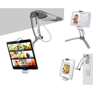 CTA Digital PAD-KMS 2-in-1 Kitchen Mount Stand for iPad and Tablets