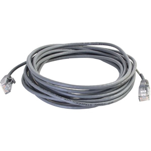 C2G 15ft Cat5e Snagless Unshielded (UTP) Slim Network Patch Cable - Gray