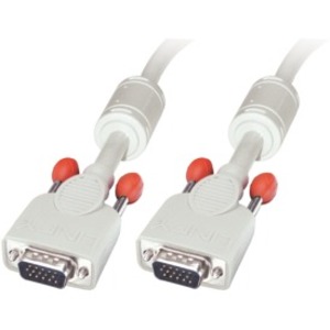 LINDY 15m VGA Cable - Premium SVGA Monitor Cable, Gray